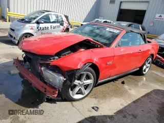 2011 Ford Mustang GT with VIN 1ZVBP8FF3B5151724, listed as a Copart auction lot 56975615 with Not provided miles and Salvage title. Bid and sale history available at DreamBid. Image 1.
