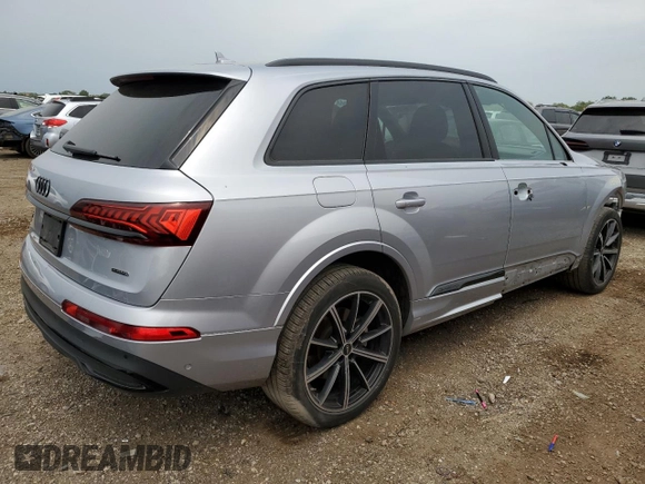 2022 Audi Q7 Premium Plus with VIN WA1LXBF71ND006313, listed as a Copart auction lot 58564665 with 35,938 mi miles and Salvage title. Bid and sale history available at DreamBid. Image 3.