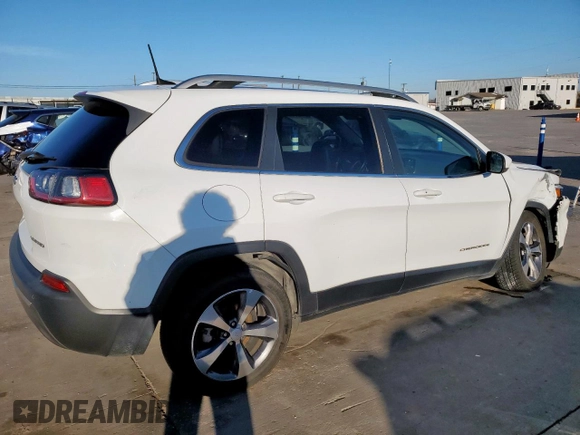 2020 Jeep Cherokee Limited with VIN 1C4PJLDB9LD580595, listed as a Copart auction lot 46185275 with 87,822 mi miles and Salvage Title. Bid and sale history available at carsss.com. Image 3.