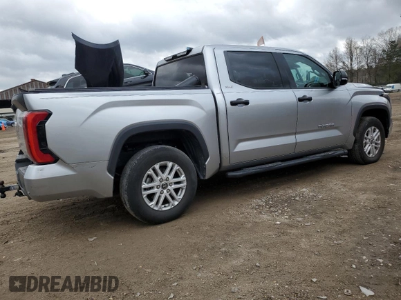 2022 Toyota Tundra 2WD SR5 with VIN 5TFLA5AB7NX005251, listed as a Copart auction lot 45131335 with 48,470 mi miles and Salvage Title. Bid and sale history available at carsss.com. Image 3.