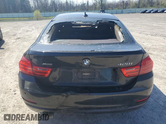 2016 BMW 4 Series 428i xDrive with VIN WBA4C9C52GG140148, listed as a Copart auction lot 54747935 with Not Provided miles and Salvage Title. Bid and sale history available at DreamBid. Image 6.
