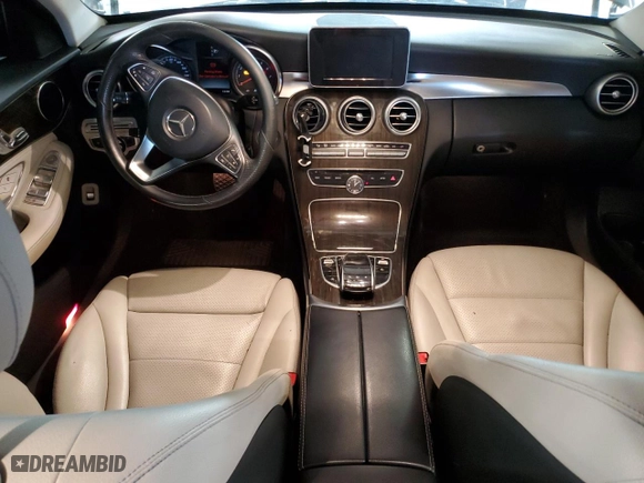 2015 Mercedes-Benz C-Class C 300 with VIN 55SWF4JB7FU059782, listed as a Copart auction lot 44713235 with 90,054 mi miles and Salvage Title. Bid and sale history available at carsss.com. Image 8.
