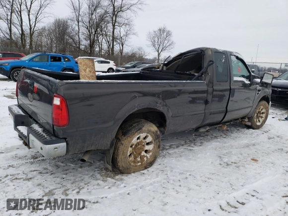 2008 Ford Super Duty F-250 SRW XL with VIN 1FTSX20YX8ED36243, listed as a Copart auction lot 45723875 with Not Provided miles and Salvage Title. Bid and sale history available at carsss.com. Image 3.