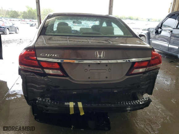 2014 Honda Civic Sedan LX with VIN 19XFB2F58EE205390, listed as a Copart auction lot 51830745 with 81,918 mi miles and Salvage Title. Bid and sale history available at carsss.com. Image 6.
