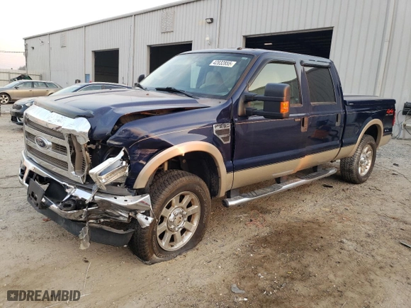 2008 Ford Super Duty F-250 SRW XL with VIN 1FTSW21598EE50693, listed as a Copart auction lot 42832855 with 75,048 mi miles and Salvage Title. Bid and sale history available at carsss.com. Image 1.