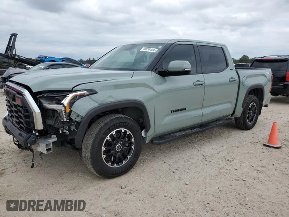 2023 Toyota Tundra 2WD SR5 with VIN 5TFLA5AB6PX024909, listed as a Copart auction lot 79238444 with 23,334 mi miles and Salvage Title. Bid and sale history available at carsss.com. Image 1.