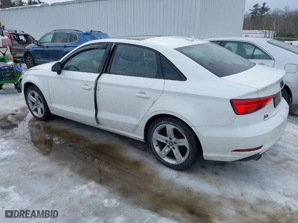 2018 Audi A3 Sedan Premium with VIN WAUB8GFF5J1091118, listed as a IAAI auction lot 41640374 with NaN miles. Bid and sale history available at carsss.com. Image 3.