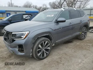 2024 Volkswagen Atlas SEL Premium R-Line z VIN 1V2FR2CA1RC520945, wystawiony jako Copart lot #44778565 z przebiegiem 25 003 mil mil oraz Szkoda całkowita • Salvage title. Historia ofert i sprzedaży dostępna na DreamBid. Obrazek 1.