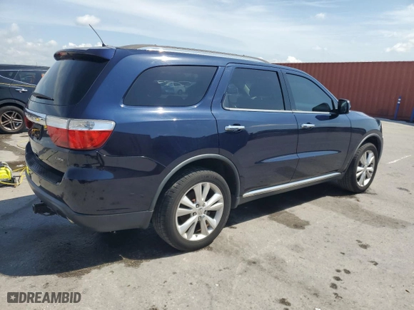 2013 Dodge Durango Crew with VIN 1C4RDHDG1DC508693, listed as a Copart auction lot 50522395 with 169,219 mi miles and Salvage Title. Bid and sale history available at carsss.com. Image 3.