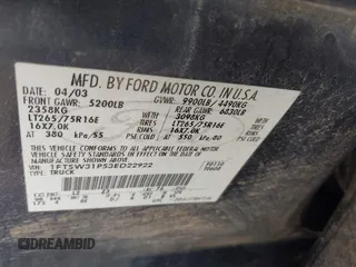 2003 Ford F-350 XL with VIN 1FTSW31P53ED22922, listed as a IAAI auction lot 42086364 with 310,073 mi miles and . Bid and sale history available at DreamBid. Image 9.