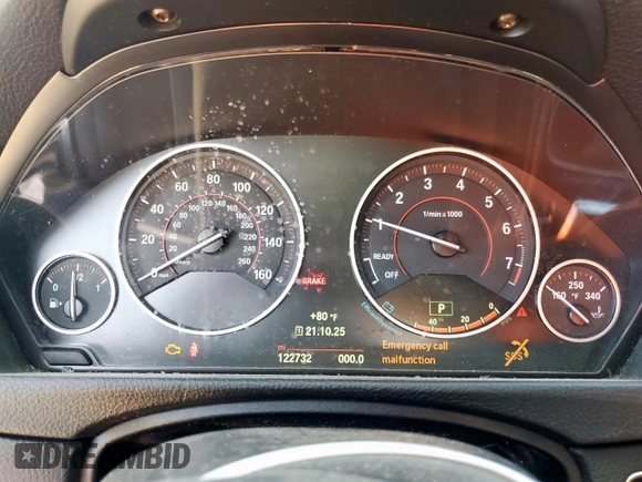 2015 BMW 4 Series 428i xDrive with VIN WBA4C9C58FG135373, listed as a Copart auction lot 58545155 with 122,732 mi miles and Salvage title. Bid and sale history available at DreamBid. Image 9.