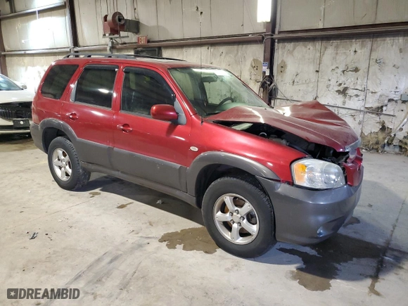 2005 Mazda Tribute s with VIN 4F2CZ94165KM24997, listed as a Copart auction lot 83100654 with 0 mi miles and Salvage Title. Bid and sale history available at carsss.com. Image 4.