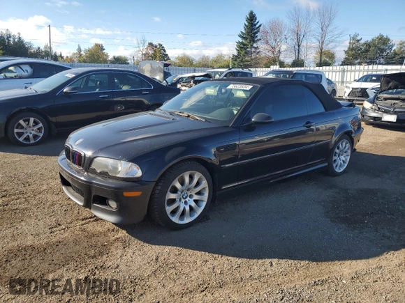 2002 BMW 3 Series M3 with VIN WBSBR93432EX24636, listed as a Copart auction lot 75623934 with 259,593 mi miles and Salvage Title. Bid and sale history available at carsss.com. Image 1.
