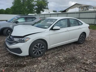 2023 Volkswagen Jetta S with VIN 3VW5M7BU4PM024051, listed as a Copart auction lot 59734695 with 43,632 mi miles and Salvage title. Bid and sale history available at DreamBid. Image 1.