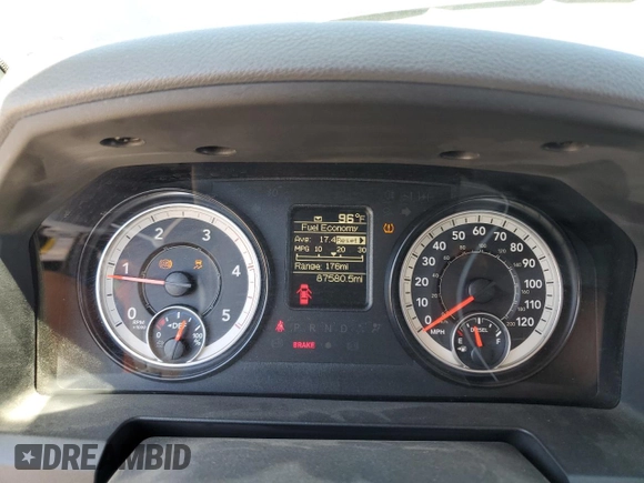 2016 Ram 2500 Tradesman with VIN 3C6UR5CL7GG211543, listed as a Copart auction lot 56135485 with 87,580 mi miles and Salvage title. Bid and sale history available at DreamBid. Image 9.