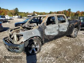 2022 Ram 1500 Laramie with VIN 1C6SRFRT7NN257723, listed as a Copart auction lot 75115294 with Not provided miles and Salvage title. Bid and sale history available at DreamBid. Image 1.