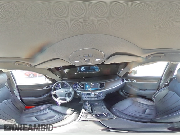 2015 Hyundai Genesis 3.8L with VIN KMHGN4JE9FU030497, listed as a Copart auction lot 58229074 with 166,236 mi miles and Salvage Title. Bid and sale history available at carsss.com. Image 12.