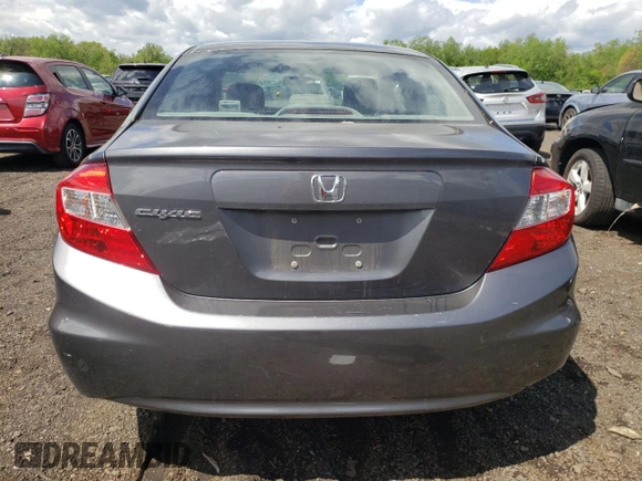 2012 Honda Civic EX-L with VIN 2HGFB2F98CH565717, listed as a Copart auction lot 56014695 with 159,440 mi miles and Salvage Title. Bid and sale history available at DreamBid. Image 6.