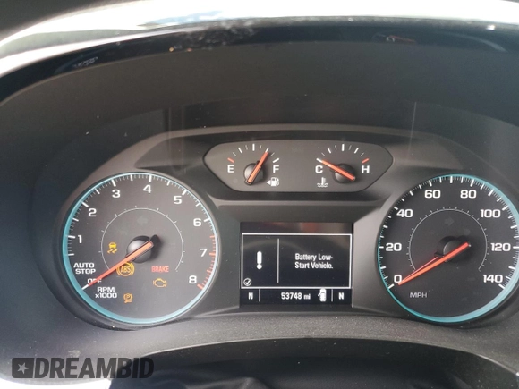 2020 Chevrolet Traverse LS with VIN 1GNERFKW0LJ312325, listed as a Copart auction lot 57518125 with 53,748 mi miles and Salvage title. Bid and sale history available at DreamBid. Image 9.