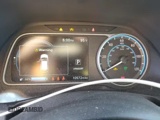 2023 Nissan LEAF SV Plus with VIN 1N4CZ1CV7PC561374, listed as a Copart auction lot 47623055 with 10,572 mi miles and Salvage Title. Bid and sale history available at DreamBid. Image 9.