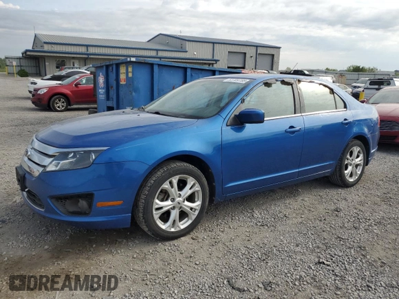 2012 Ford Fusion SE with VIN 3FAHP0HG7CR105628, listed as a Copart auction lot 53709785 with 73,975 mi miles and Salvage Title. Bid and sale history available at DreamBid. Image 1.