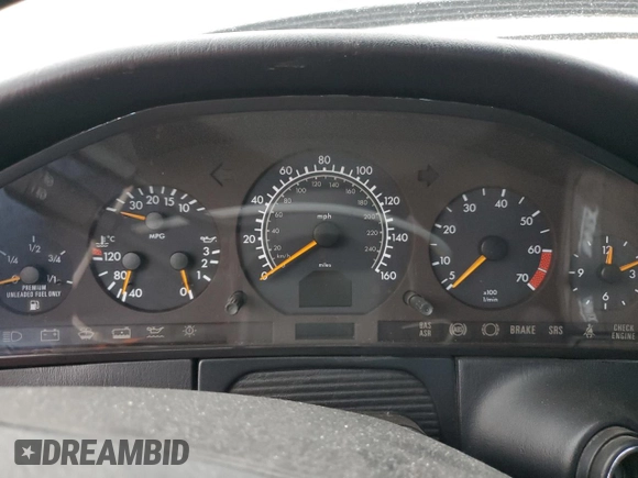 1998 Mercedes-Benz S-Class with VIN WDBGA43G8WA395509, listed as a Copart auction lot 44140625 with 0 mi miles and Clean Title. Bid and sale history available at carsss.com. Image 9.