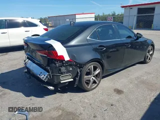 2017 Lexus IS with VIN JTHBA1D2XH5058668, listed as a IAAI auction lot 41845942 with 100,508 mi miles. Bid and sale history available at carsss.com. Image 4.