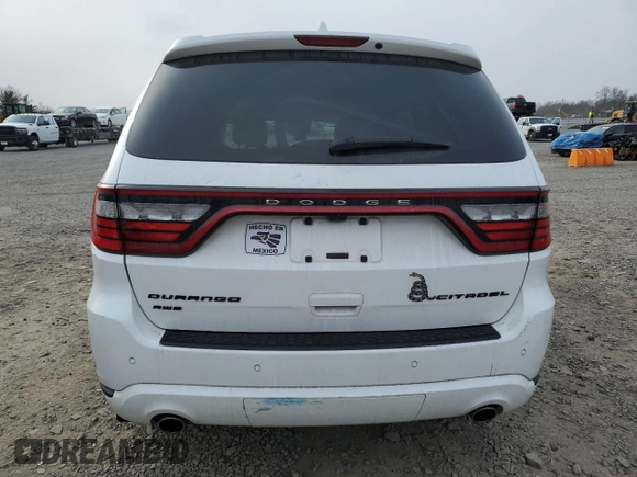 2016 Dodge Durango Citadel Anodized Platinum with VIN 1C4SDJET1GC373479, listed as a Copart auction lot 88504135 with 78,222 mi miles and Salvage title. Bid and sale history available at DreamBid. Image 6.