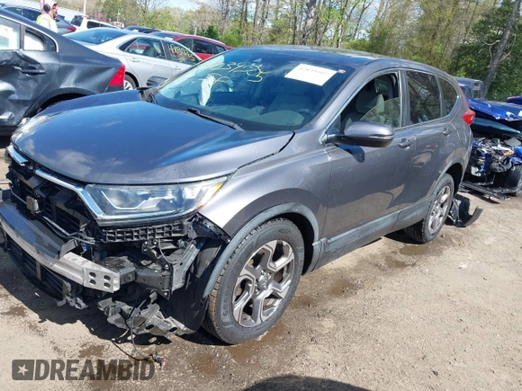 2017 Honda CR-V EX with VIN 2HKRW2H5XHH678674, listed as a IAAI auction lot 42039505 with 124,891 mi miles. Bid and sale history available at carsss.com. Image 2.