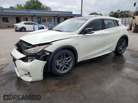 2018 Infiniti QX30 ESSENTIAL with VIN SJKCH5CP2JA047793, listed as a Copart auction lot 49071454 with 43,124 mi miles. Bid and sale history available at carsss.com. Image 1.