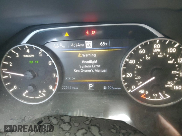 2021 Nissan Maxima SV z VIN 1N4AA6CV2MC507519, wystawiony jako Copart lot #46581965 z przebiegiem 77 944 mil mil oraz Szkoda całkowita • Salvage title. Historia ofert i sprzedaży dostępna na DreamBid. Obrazek 9.