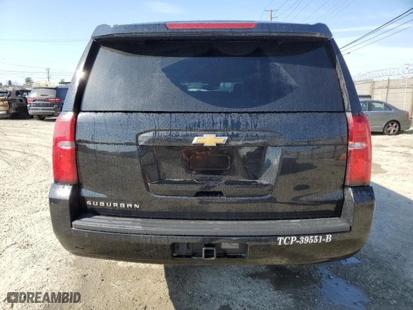 2020 Chevrolet Suburban LT with VIN 1GNSCHKCXLR111720, listed as a Copart auction lot 50627075 with 186,779 mi miles and Salvage Title. Bid and sale history available at carsss.com. Image 6.