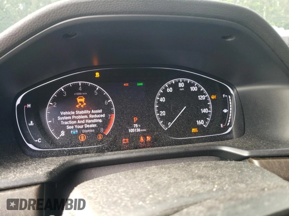 2019 Honda Accord Touring z VIN 1HGCV2F98KA006403, wystawiony jako Copart lot #51897185 z przebiegiem 105 136 mil mil oraz Szkoda całkowita • Salvage title. Historia ofert i sprzedaży dostępna na DreamBid. Obrazek 9.