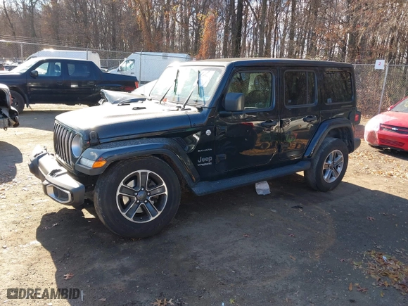 2020 Jeep Wrangler Unlimited North Edition with VIN 1C4HJXEN2LW221842, listed as a IAAI auction lot 41030002 with 86,576 mi miles. Bid and sale history available at carsss.com. Image 18.