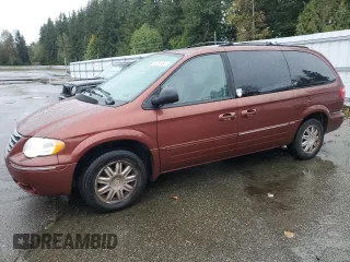2007 Chrysler Town & Country LWB Limited with VIN 2A4GP64L17R210344, listed as a Copart auction lot 76224184 with 91,424 mi miles and Salvage Title. Bid and sale history available at carsss.com. Image 1.