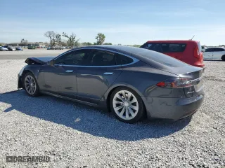 2018 Tesla Model S 75D with VIN 5YJSA1E22JF243737, listed as a Copart auction lot 50339655 with 0 mi miles and Salvage Title. Bid and sale history available at carsss.com. Image 2.