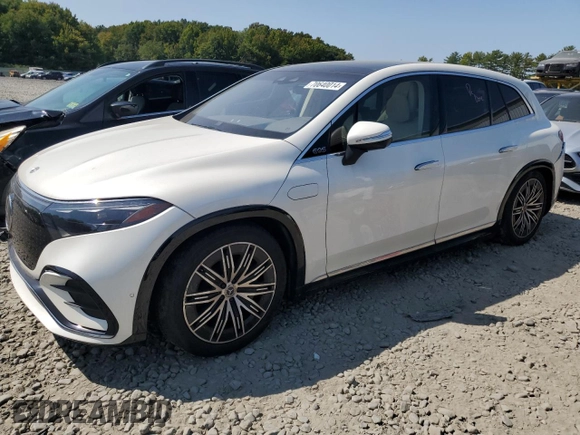 2023 Mercedes-Benz EQS with VIN 4JGDM4EB0PA008221, listed as a Copart auction lot 70640014 with 17,038 mi miles and Salvage Title. Bid and sale history available at carsss.com. Image 1.