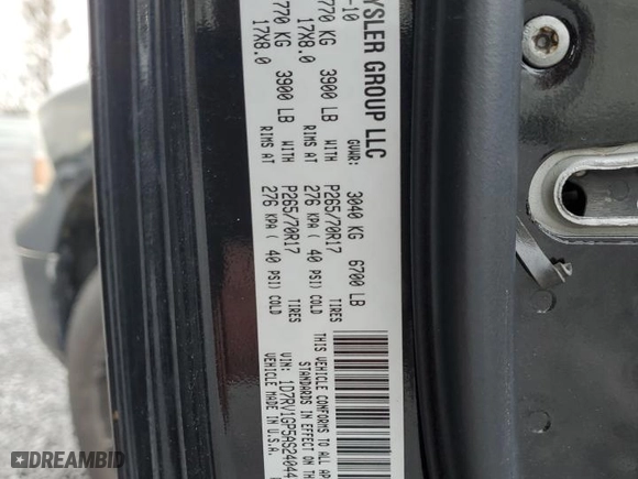 2010 Dodge Ram 1500 ST with VIN 1D7RV1GP5AS240447, listed as a Copart auction lot 84054314 with 160,843 mi miles and Salvage Title. Bid and sale history available at carsss.com. Image 12.