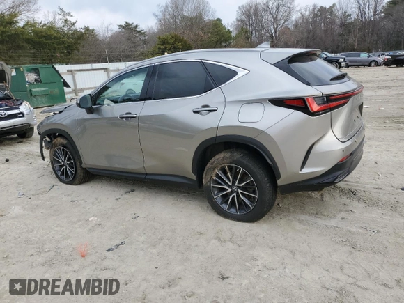 2023 Lexus NX with VIN 2T2GGCEZ9PC028460, listed as a Copart auction lot 46922105 with 31,209 mi miles and Salvage Title. Bid and sale history available at carsss.com. Image 2.
