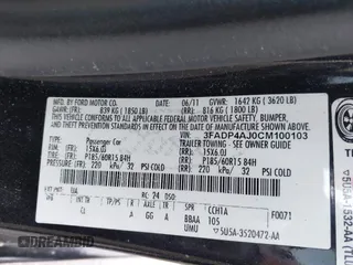 2012 Ford Fiesta S with VIN 3FADP4AJ0CM100103, listed as a IAAI auction lot 41854642 with 144,661 mi miles. Bid and sale history available at carsss.com. Image 9.