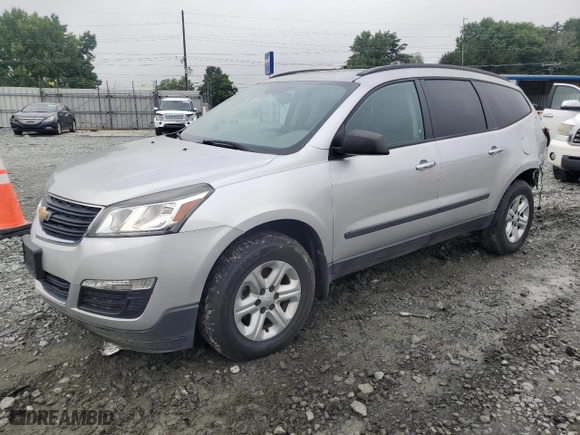 2017 Chevrolet Traverse LS with VIN 1GNKRFED8HJ256073, listed as a Copart auction lot 61284554 with 119,979 mi miles and Salvage Title. Bid and sale history available at carsss.com. Image 1.