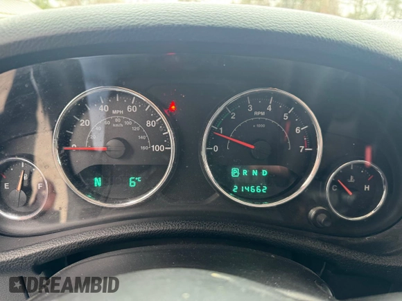 2013 Jeep Wrangler Sport with VIN 1C4AJWAG7DL605881, listed as a Copart auction lot 53525105 with 214,662 mi miles and Clean Title. Bid and sale history available at carsss.com. Image 8.