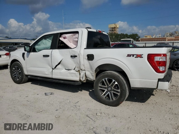 2023 Ford F-150 XL with VIN 1FTEW1CP4PKE60313, listed as a Copart auction lot 57642695 with 47,993 mi miles and Salvage title. Bid and sale history available at DreamBid. Image 2.