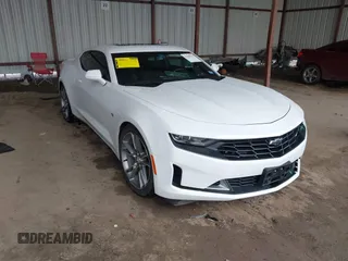 2020 Chevrolet Camaro 1LT with VIN 1G1FB1RS9L0101825, listed as a IAAI auction lot 41190237 with 101,045 mi miles. Bid and sale history available at carsss.com. Image 1.