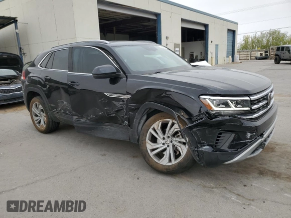 2020 Volkswagen Atlas SEL with VIN 1V2MC2CA9LC206962, listed as a Copart auction lot 51628335 with 47,166 mi miles and Salvage title. Bid and sale history available at DreamBid. Image 4.