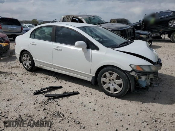 2010 Honda Civic LX with VIN 19XFA1F53AE061741, listed as a Copart auction lot 54627295 with 237,104 mi miles and Salvage Title. Bid and sale history available at DreamBid. Image 4.