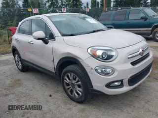 2016 FIAT 500X Lounge with VIN ZFBCFYDT0GP345757, listed as a IAAI auction lot 42539167 with 59,582 mi miles and . Bid and sale history available at DreamBid. Image 1.