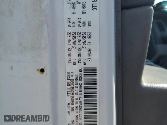 2008 Dodge Durango SXT with VIN 1D8HD38N28F154938, listed as a Copart auction lot 59943355 with 204,935 mi miles and Salvage title. Bid and sale history available at DreamBid. Image 13.