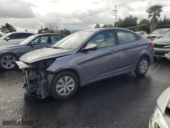 2016 Hyundai Accent SE with VIN KMHCT4AE9GU105270, listed as a Copart auction lot 51176515 with 79,518 mi miles and Salvage Title. Bid and sale history available at carsss.com. Image 1.