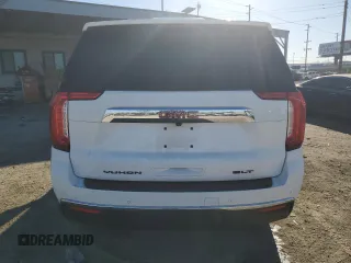 2021 GMC Yukon XL SLT with VIN 1GKS1GKD4MR252032, listed as a Copart auction lot 41763845 with 81,720 mi miles and Salvage Title. Bid and sale history available at carsss.com. Image 6.